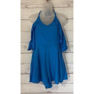 Boutique Very J Blue Halter Romper S